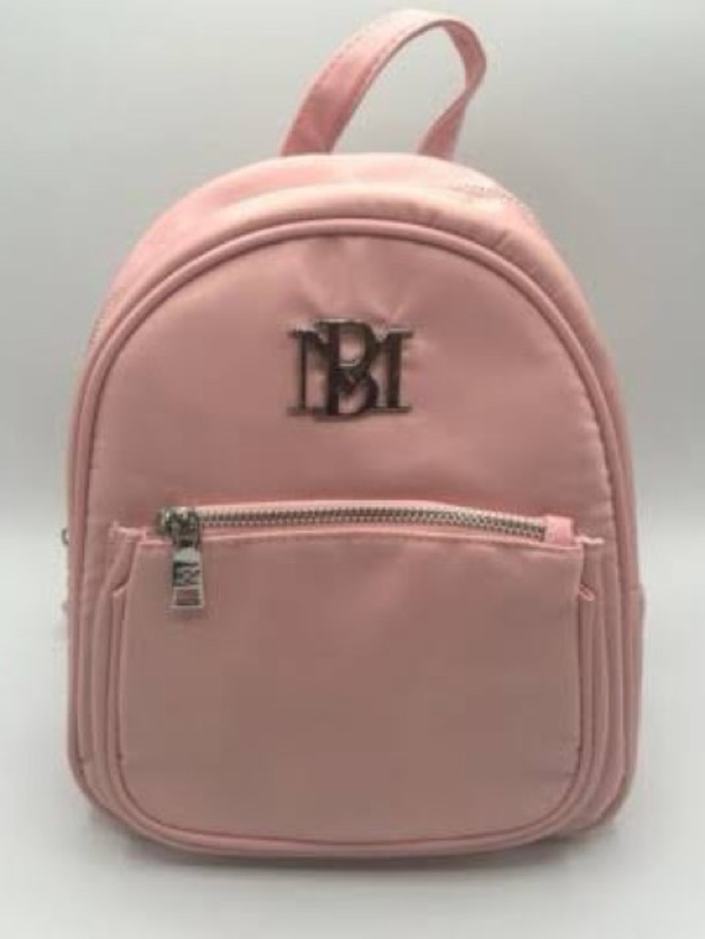 Badgley Mischka Pink/BlushMini Backpack with Silver Hardware